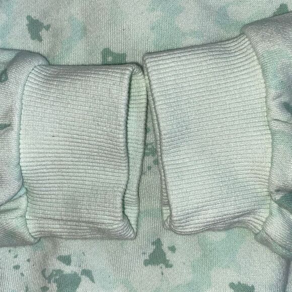 Forever 21 GUC Casual Jogging Cropped Sweatshirt Longsleeve Crop Top Aqua Gorpco - Picture 4 of 6